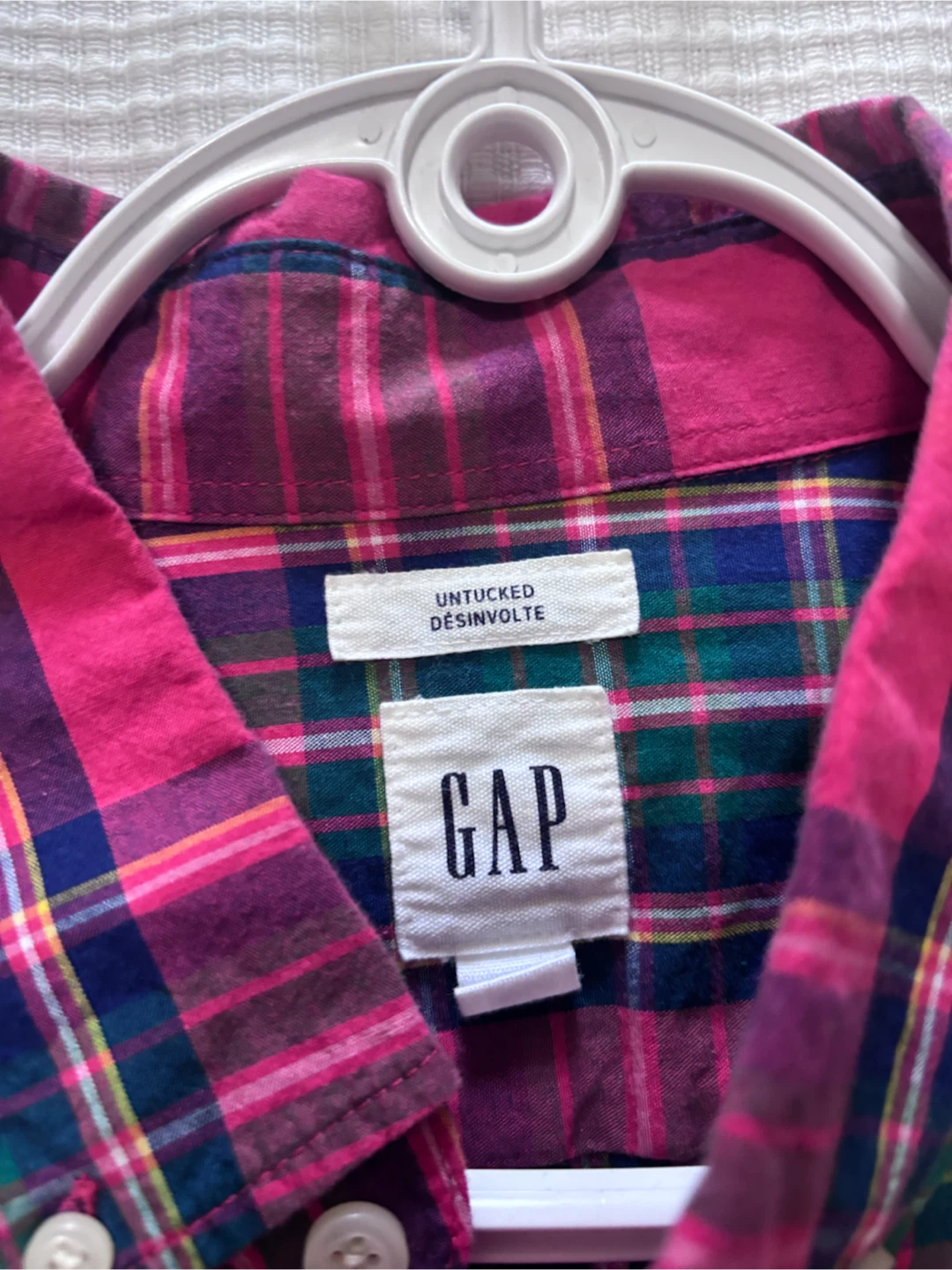 GAP Plaid Long Sleeve Button-Up Shirt - photo 2