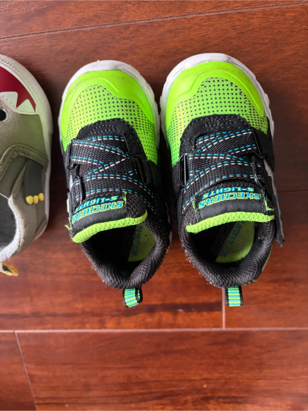 Bundle of 3 Pairs Kids Shoes - Shark, Skechers, Black Sneakers - photo 2