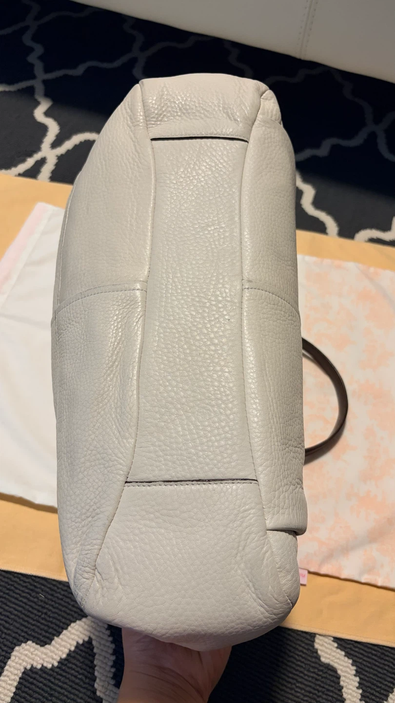 Coach Soft Cream Pebble Leather Tote Bag - photo 3