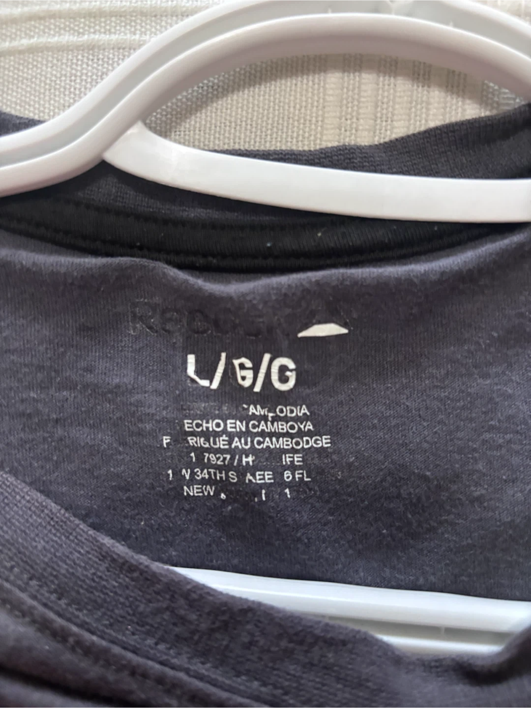 Reebok T-Shirt Grey Logo Graphic Size L - photo 2