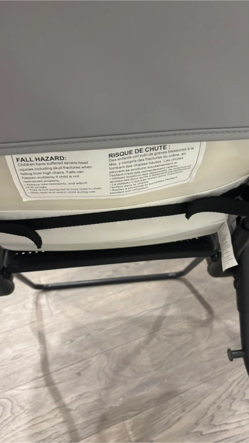 Grey High Chair with Tray - photo 2