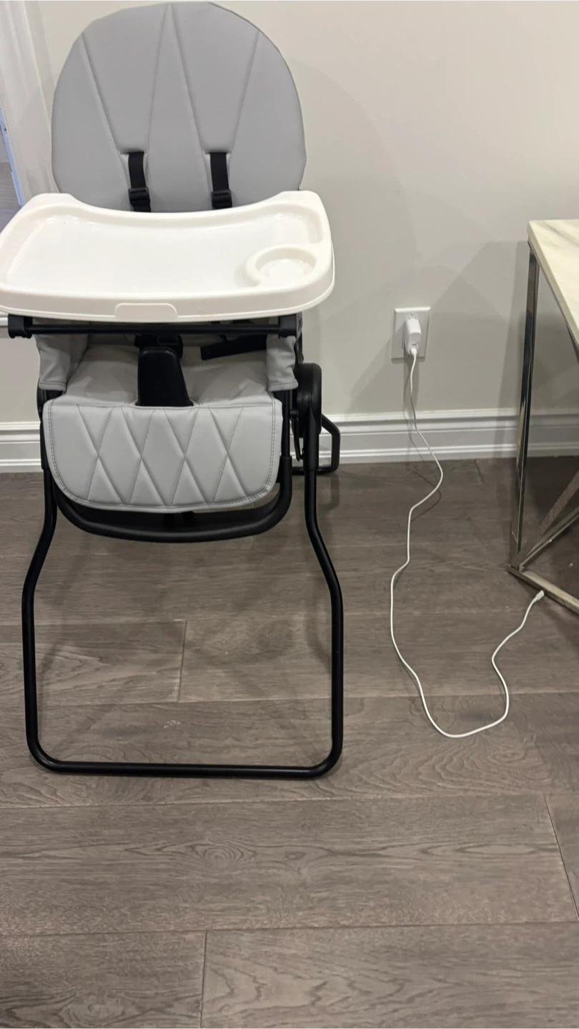 Grey High Chair with Tray - photo 3