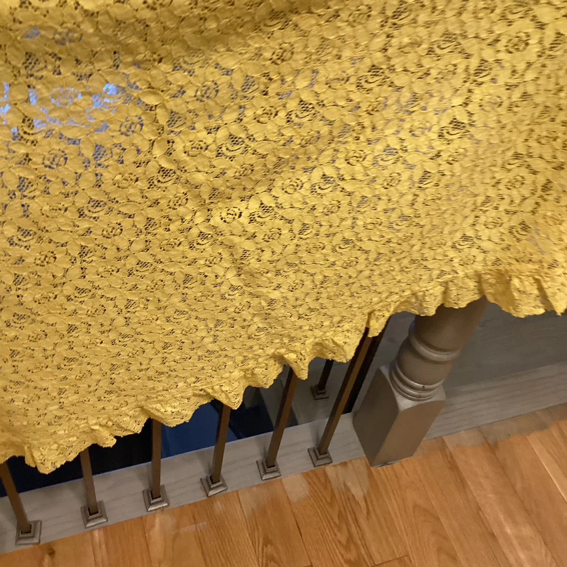 Yellow Lace Tablecloth