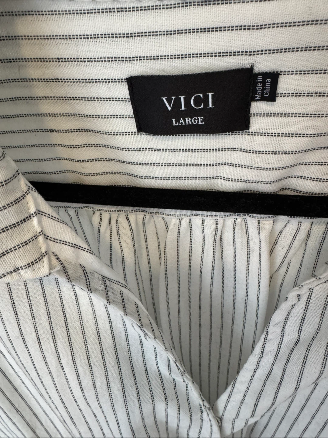 VICI Striped Wrap Romper - Large - photo 3