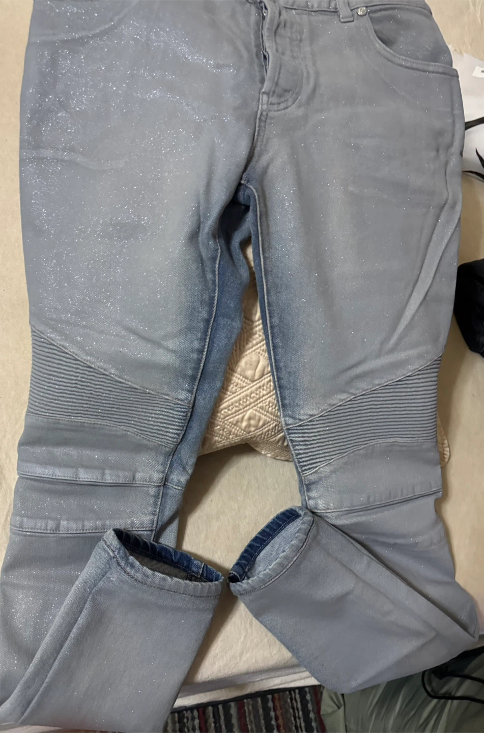 Balmain Wax Glitter Jeans - photo 2