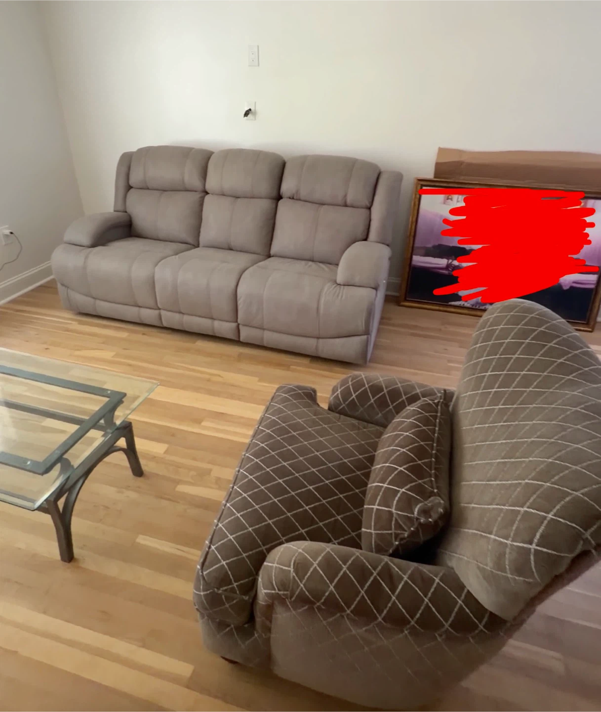 Power Reclining Sofa - Light Gray - photo 2
