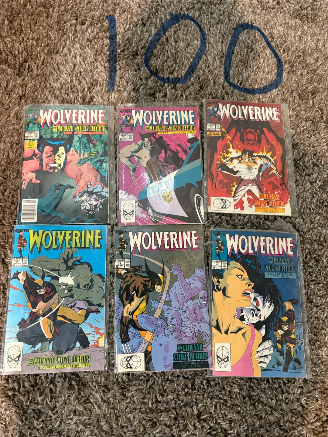 Wolverine "Gehenna Stone Affair!" Comic Collection