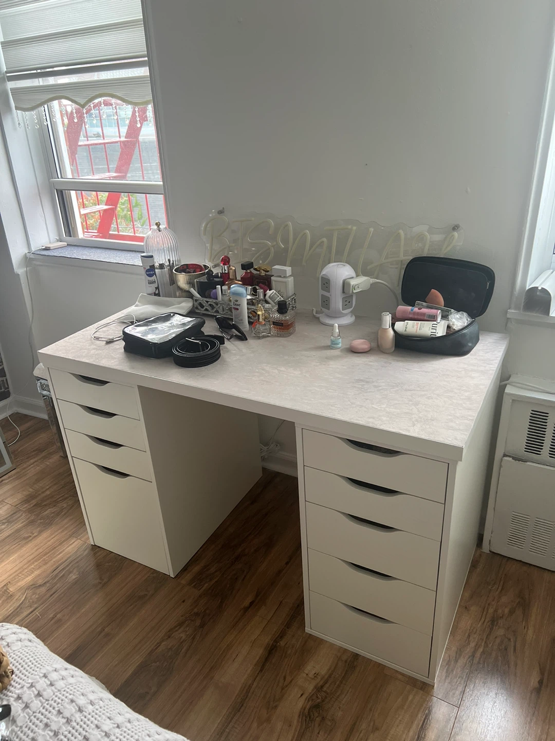IKEA Alex 5 Drawer Desk - photo 2