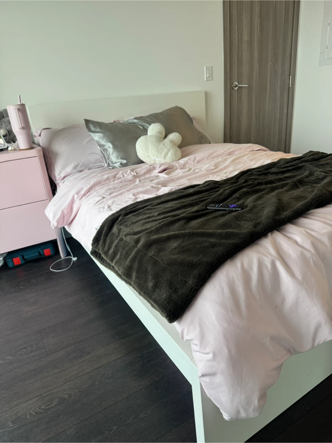 White Full/Double Bed Frame with Storage Drawers - photo 4