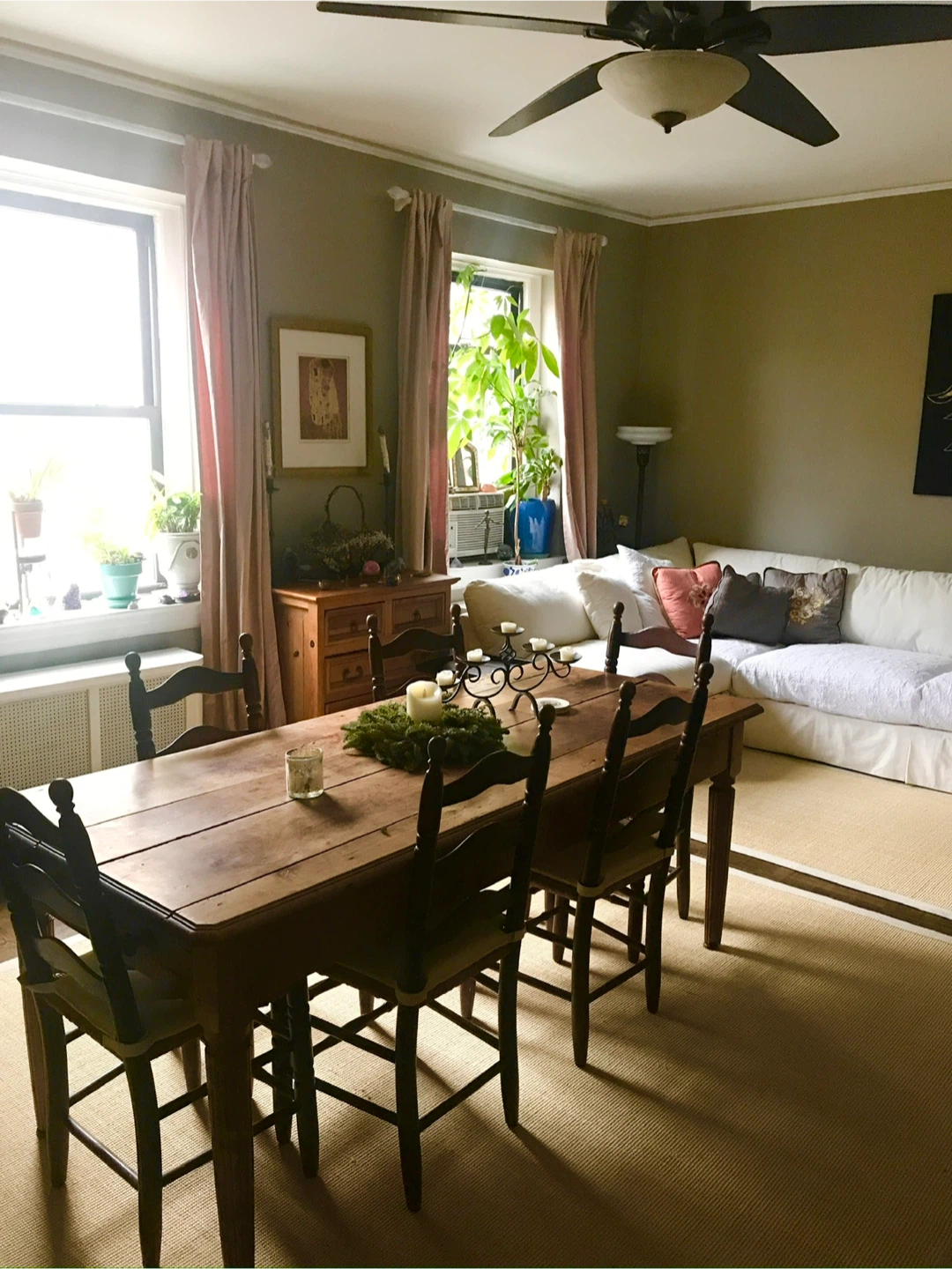 Early century Rustic Wooden farm Dining Table