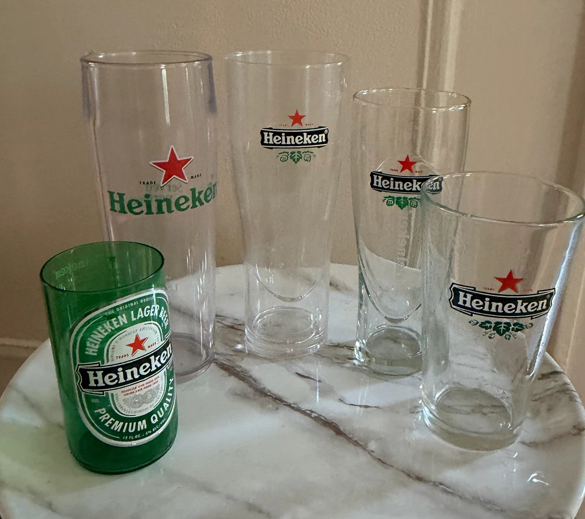 Heineken Beer Glasses Set