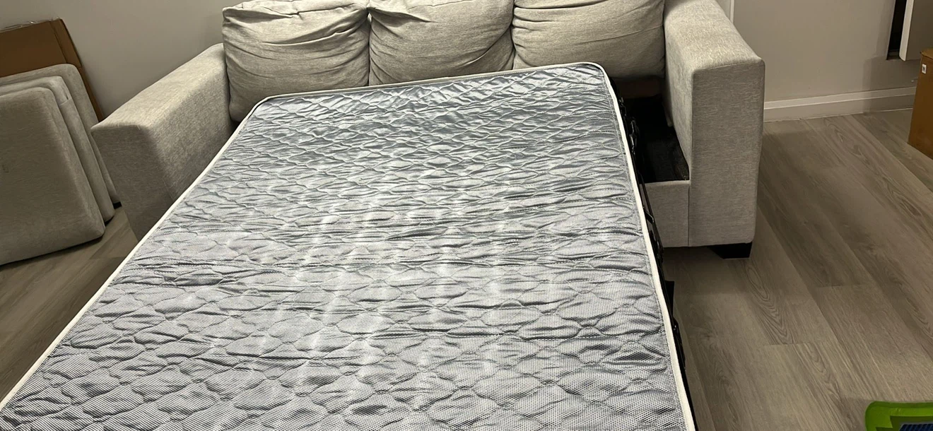 Grey Sofa Bed with Mattress