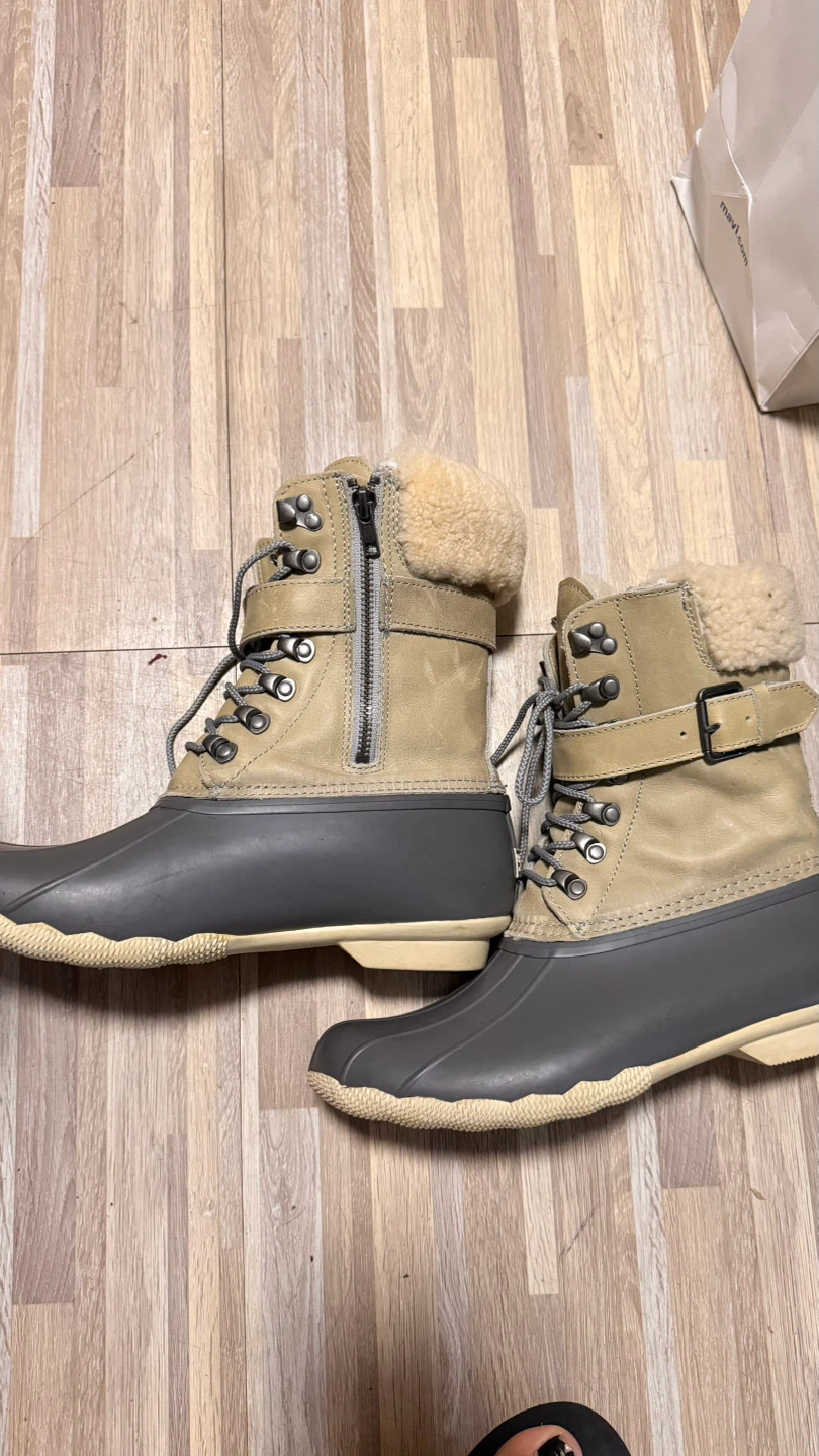 Sperry Duck Boots - Tan/Gray