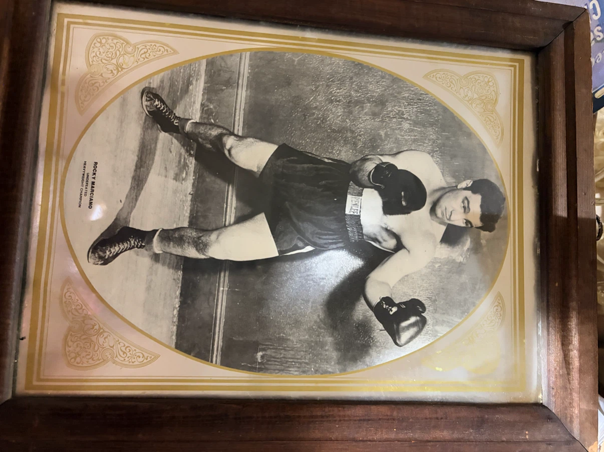 Framed Rocky Marciano & Rocky Graziano Boxing Photos - photo 2