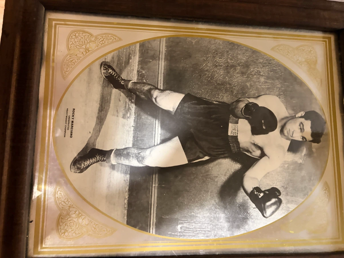 Framed Rocky Marciano & Rocky Graziano Boxing Photos - photo 4