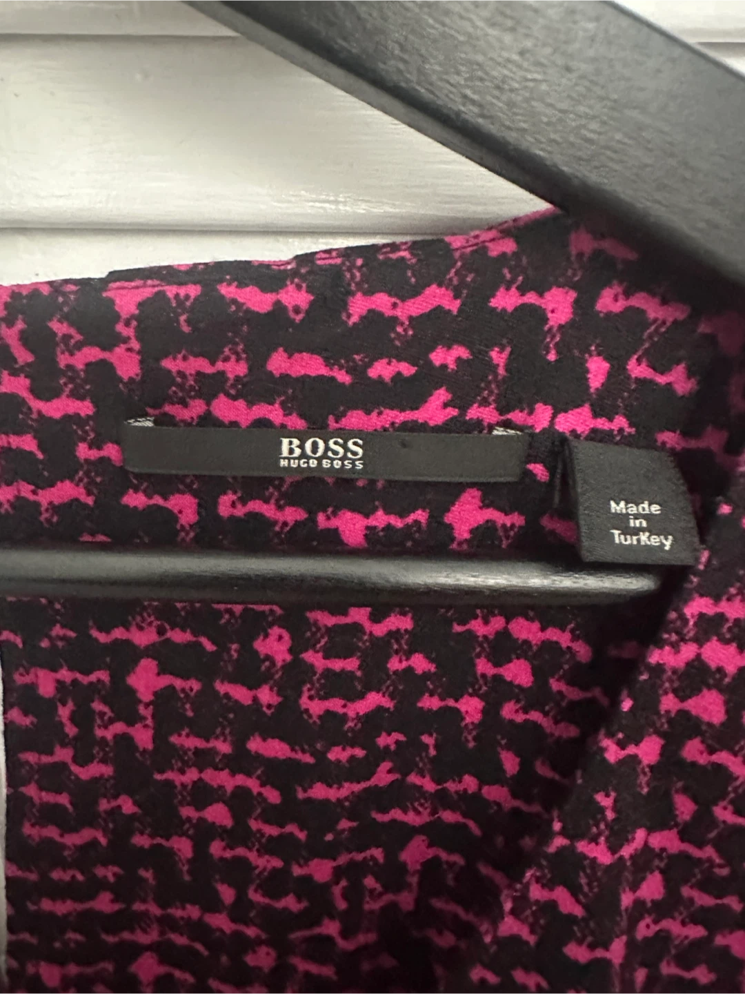 HUGO BOSS Dress - Pink & Black Print - Size M - photo 3