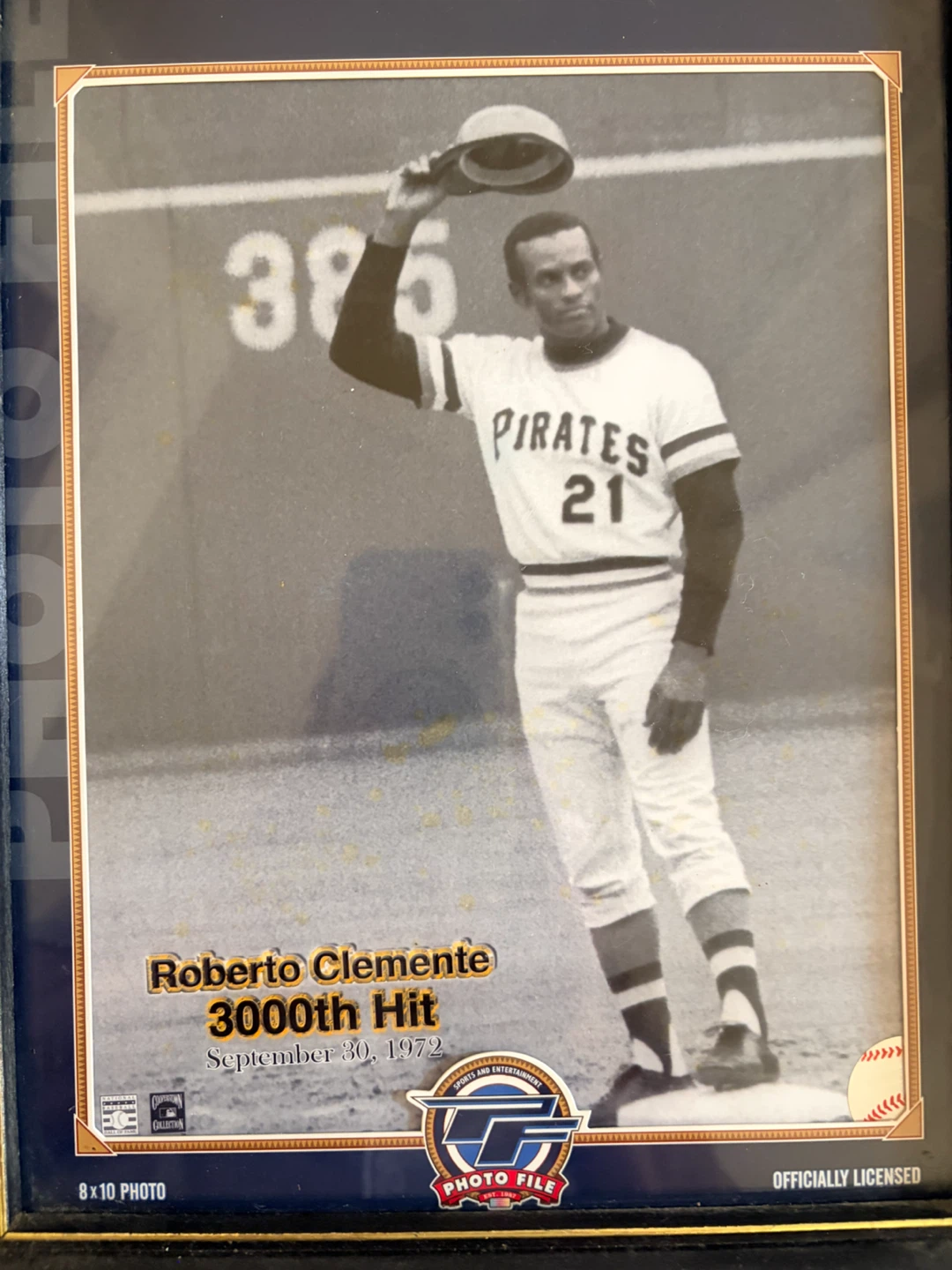 Roberto Clemente 3000th Hit Photo File 8x10