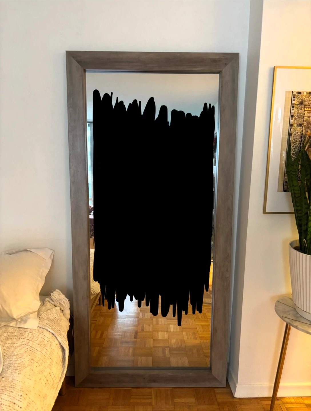 MOVING - XL Mirror Wooden Framed Full Length