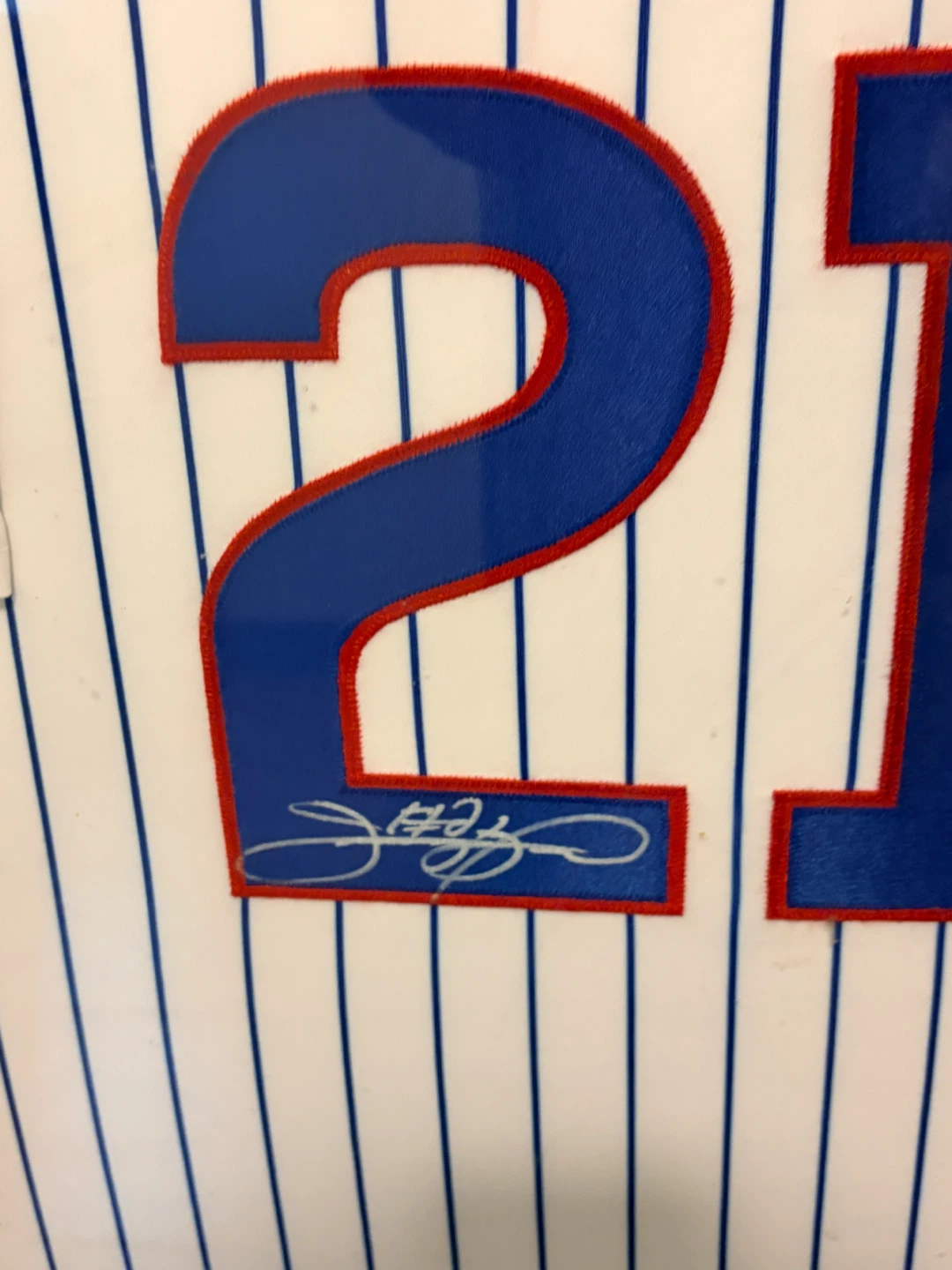 Sammy Sosa Chicago Cubs #21 Signed Jersey - photo 2