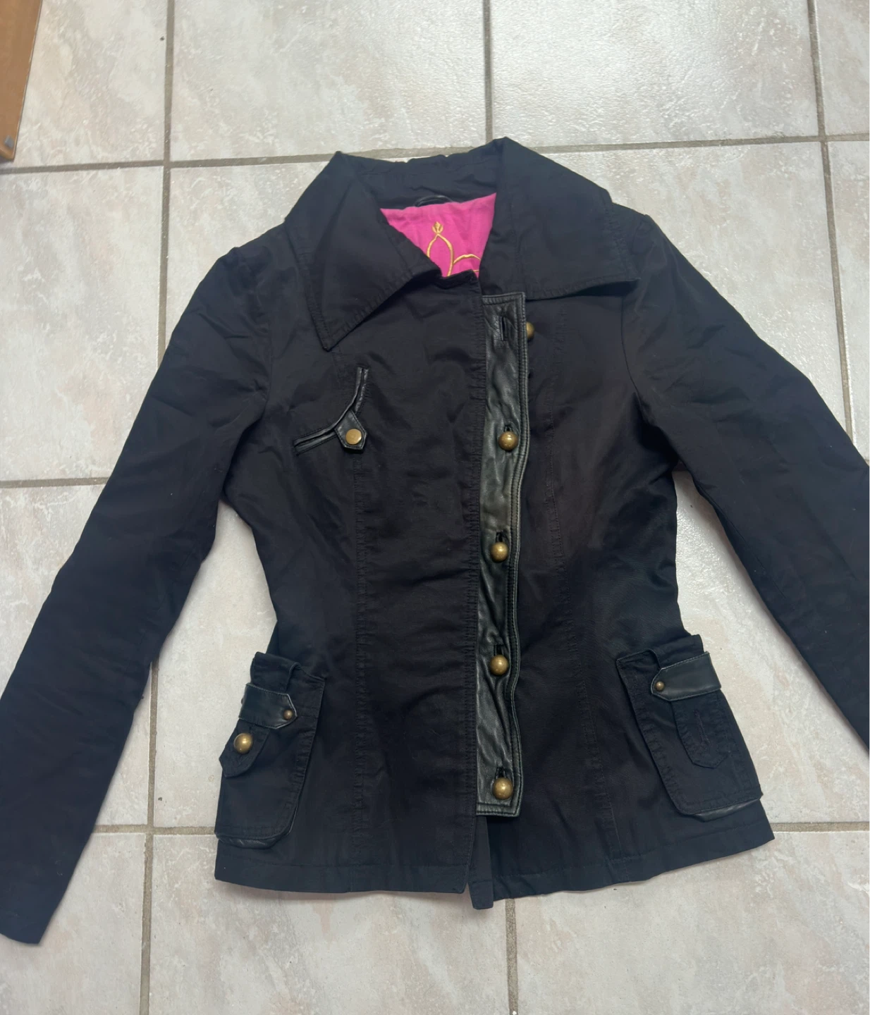 y2k Mackage Black Jacket