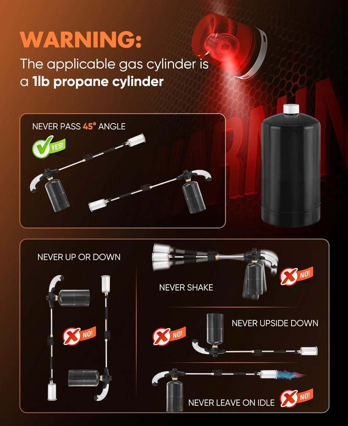 Saker Propane Torch Weed Burner - photo 3