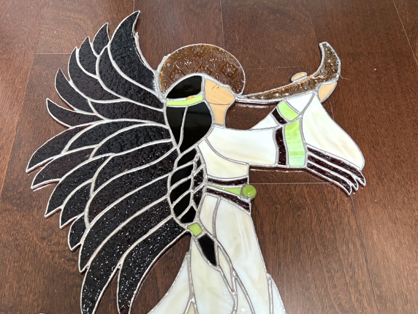 Stained Glass Angel Suncatcher - photo 3