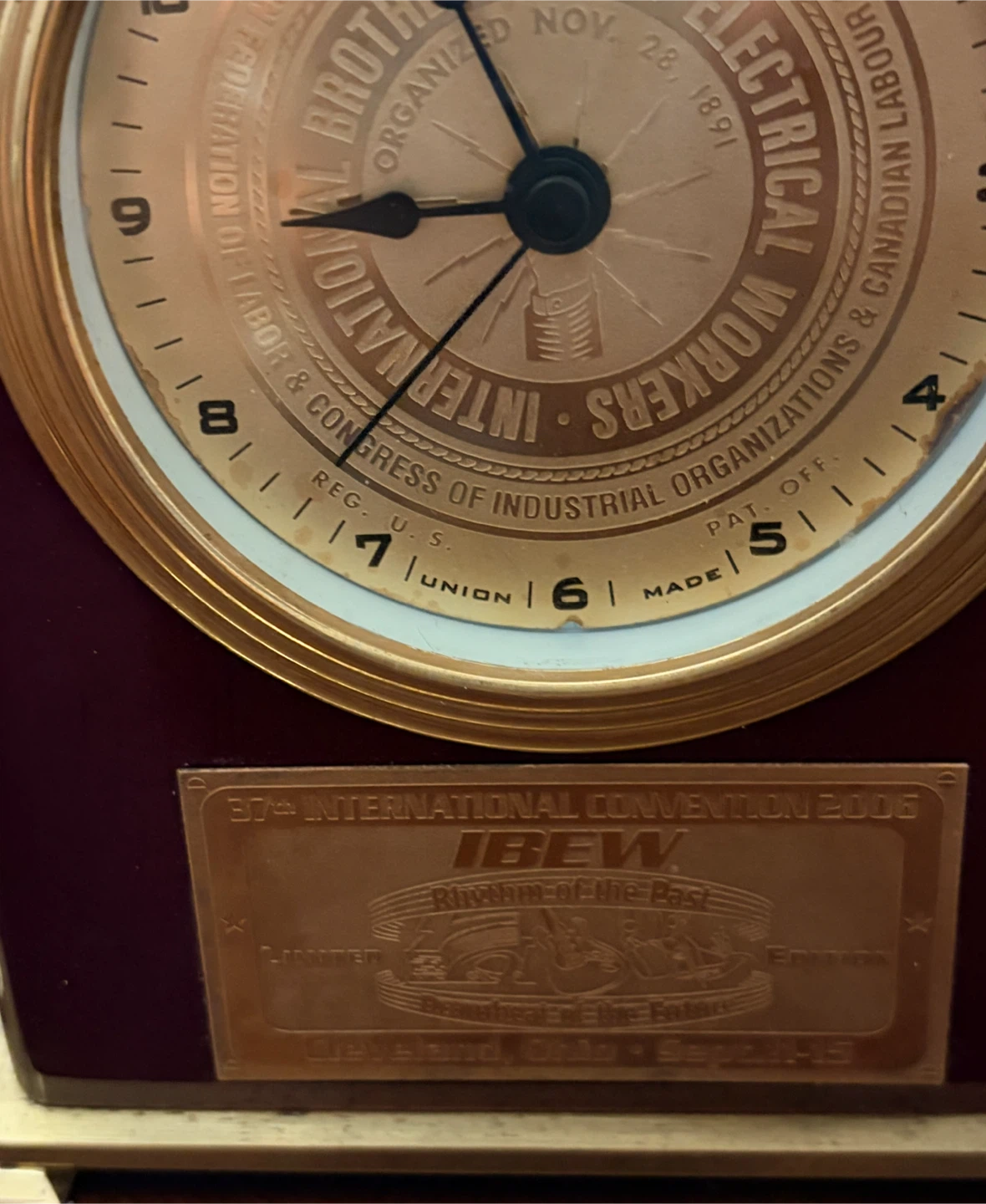 IBEW International Convention 2006 Clock - photo 2