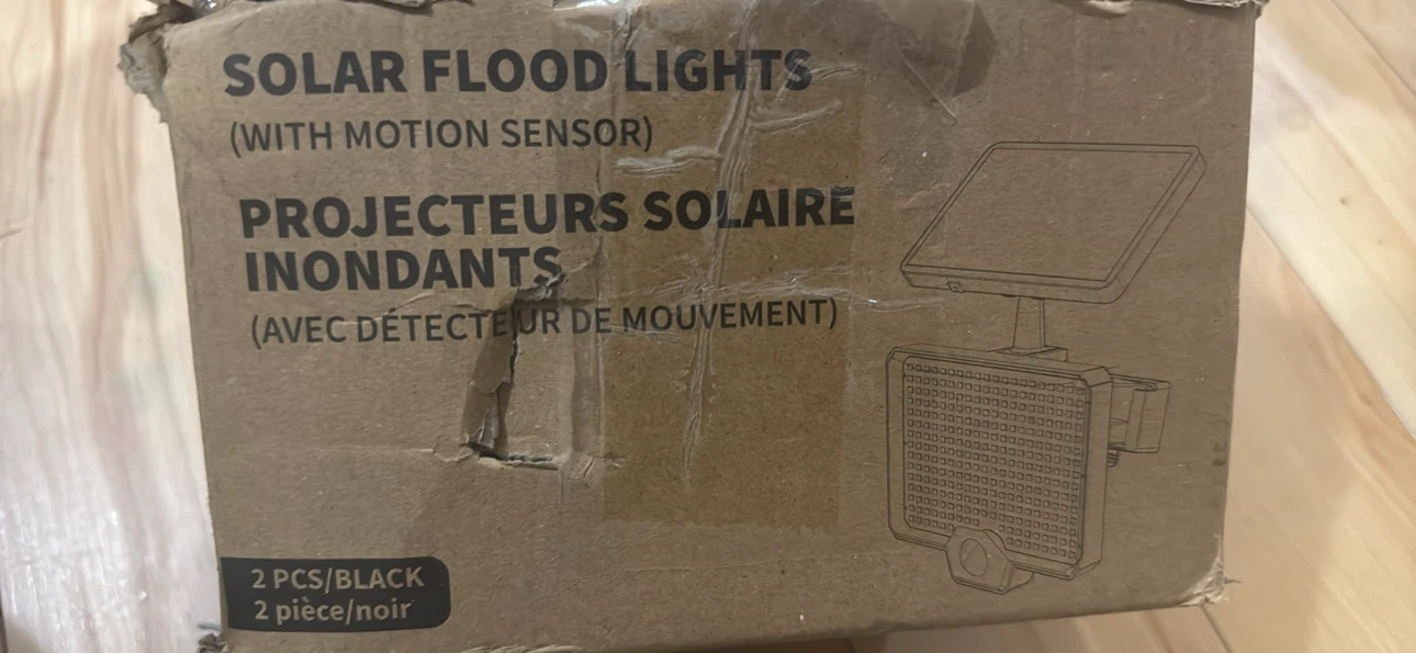 Solar Flood Lights with Motion Sensor -Black 2Pack) - photo 4