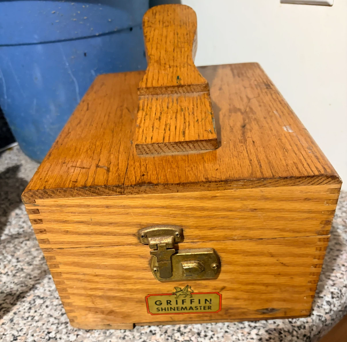 Griffin Shinemaster Wooden Shoe Shine Box with Brushes - photo 2