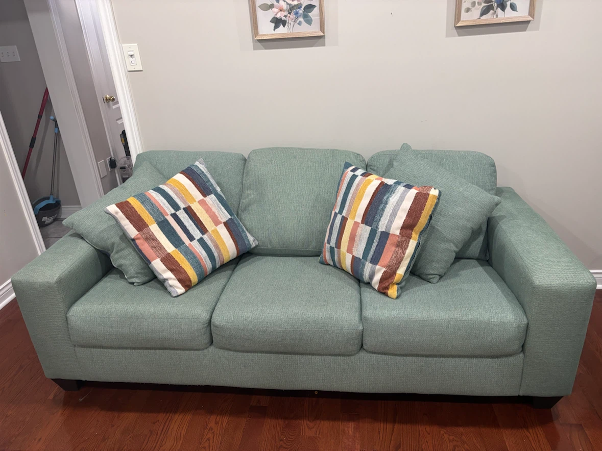 Three-Seater Sofa - Teal - photo 2
