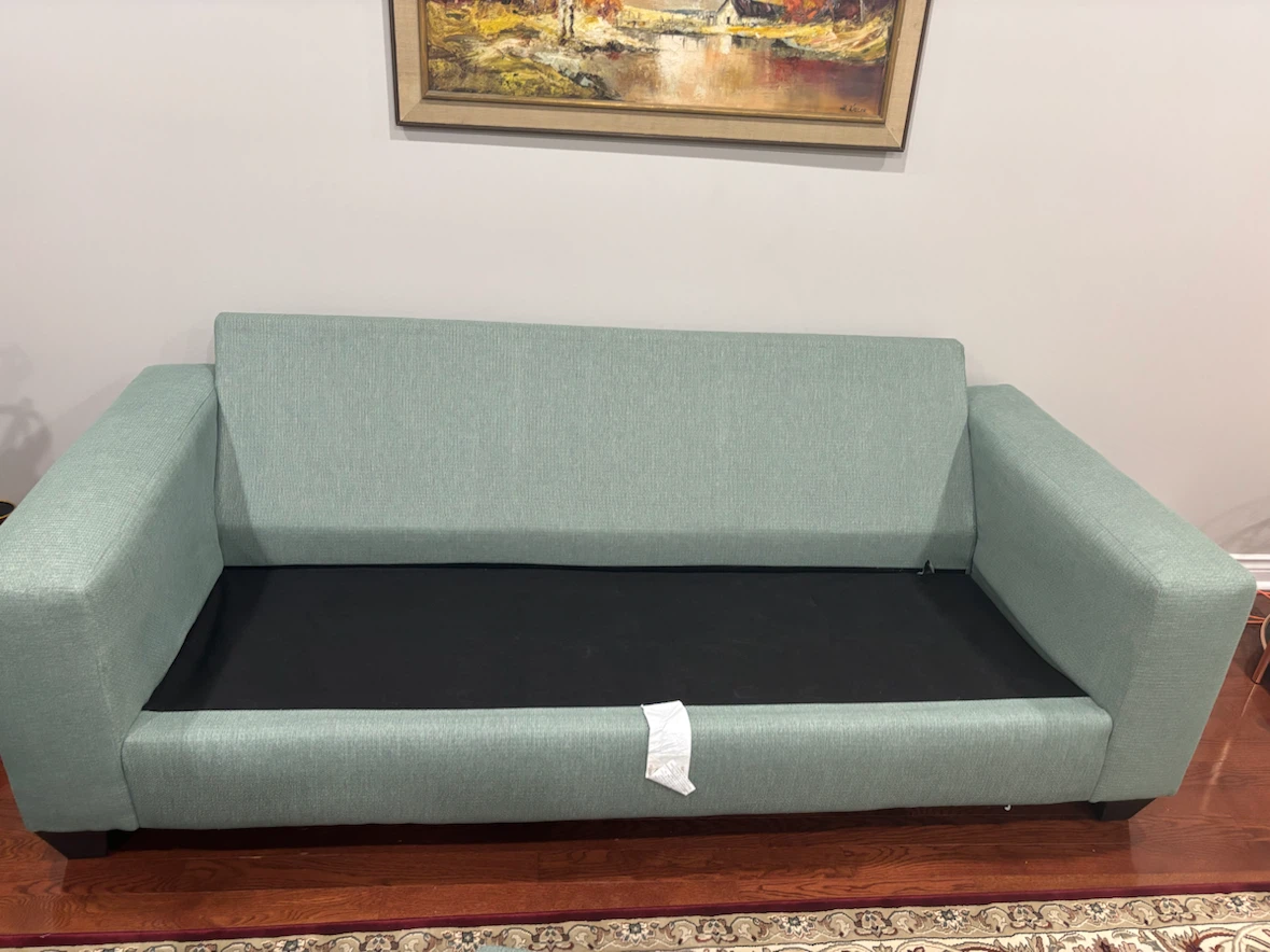 Three-Seater Sofa - Teal - photo 3