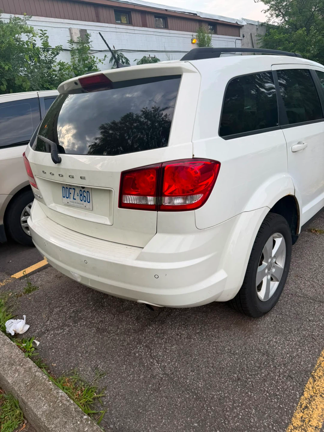 White Dodge Journey SUV