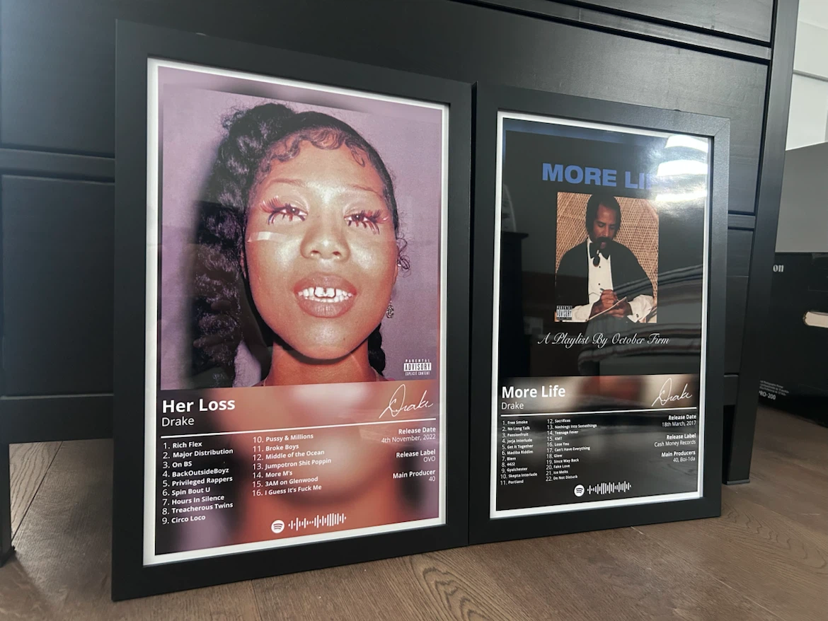 Framed Drake Album Posters - photo 2
