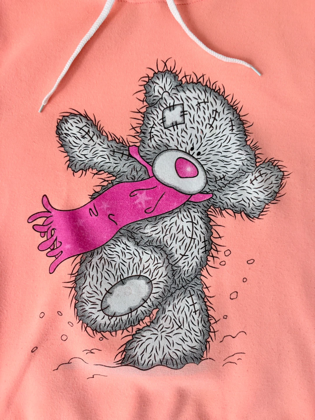 Pink Teddy Bear Hoodie – Size M - photo 2