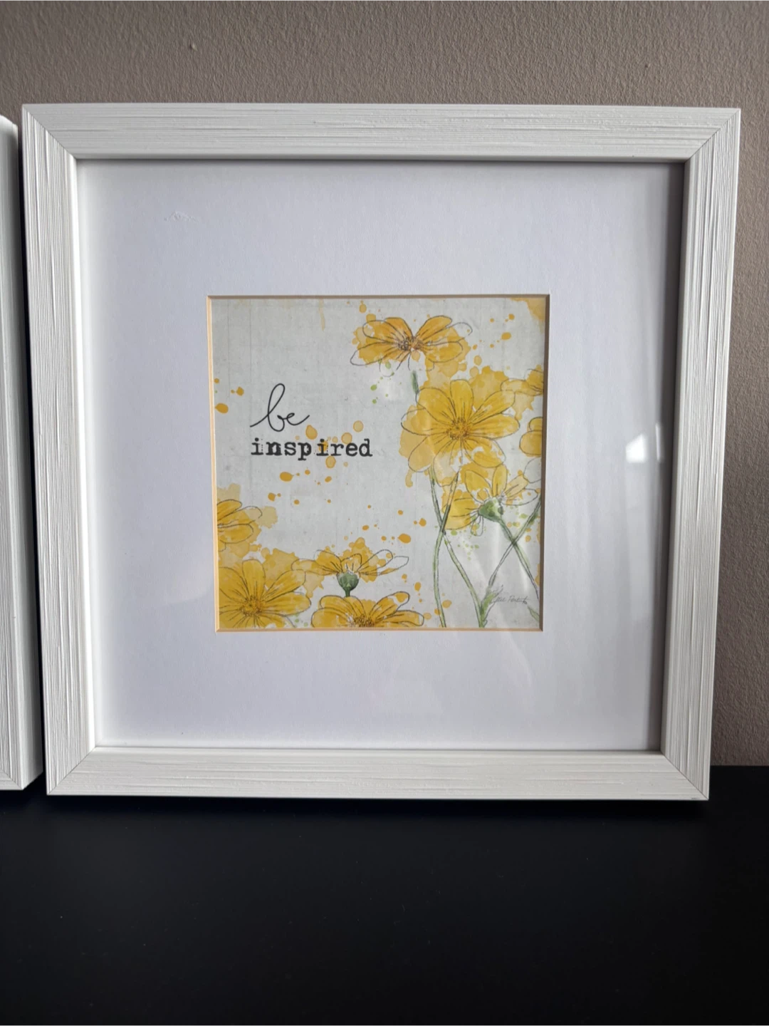 Set of 2 "You Shine" & "Be Inspired" Framed Prints - photo 3