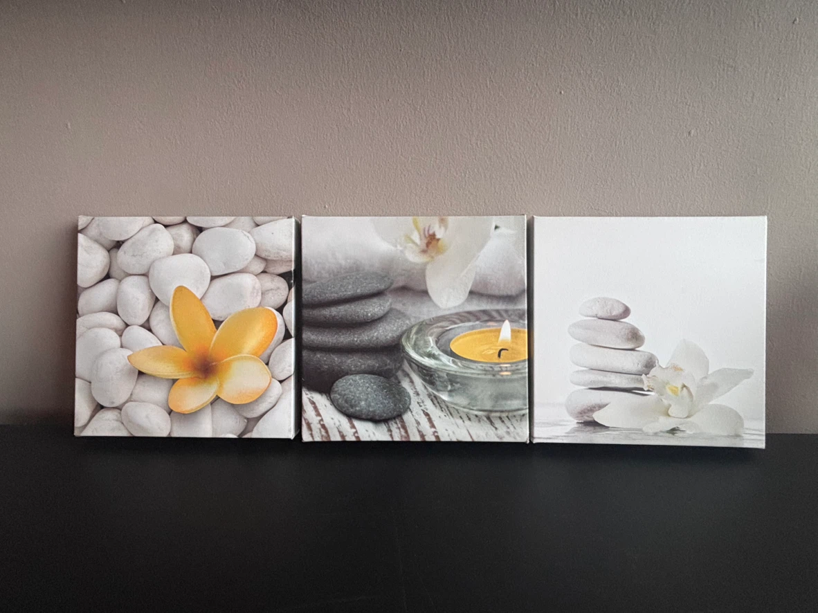 Set of 3 Zen Canvas Prints