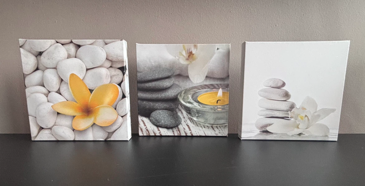 Set of 3 Zen Canvas Prints - photo 2