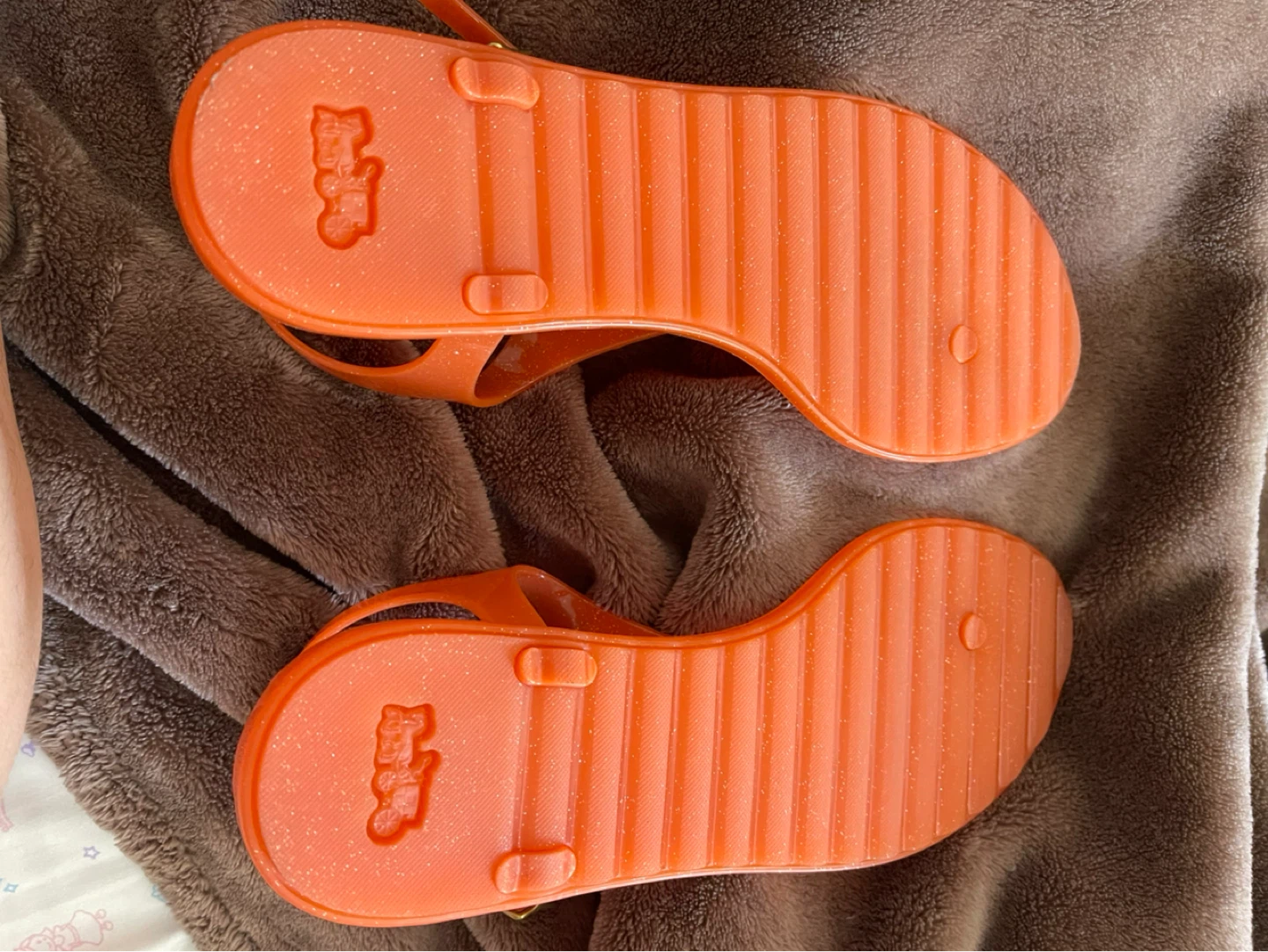 Coach Orange Jelly Sandals Size 9 - photo 3