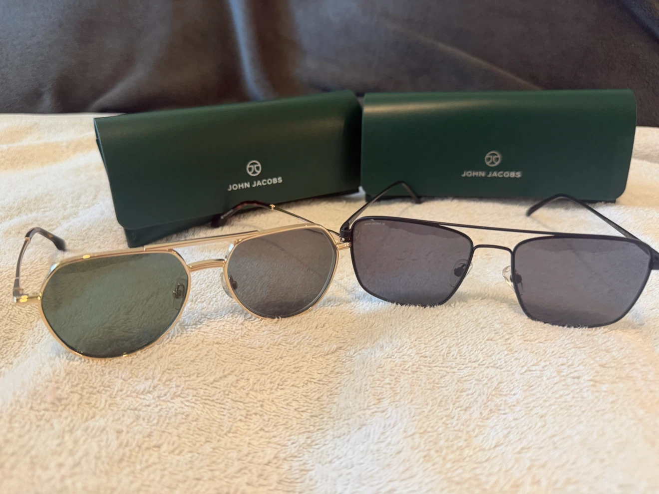 John Jacobs Aviator Sunglasses.