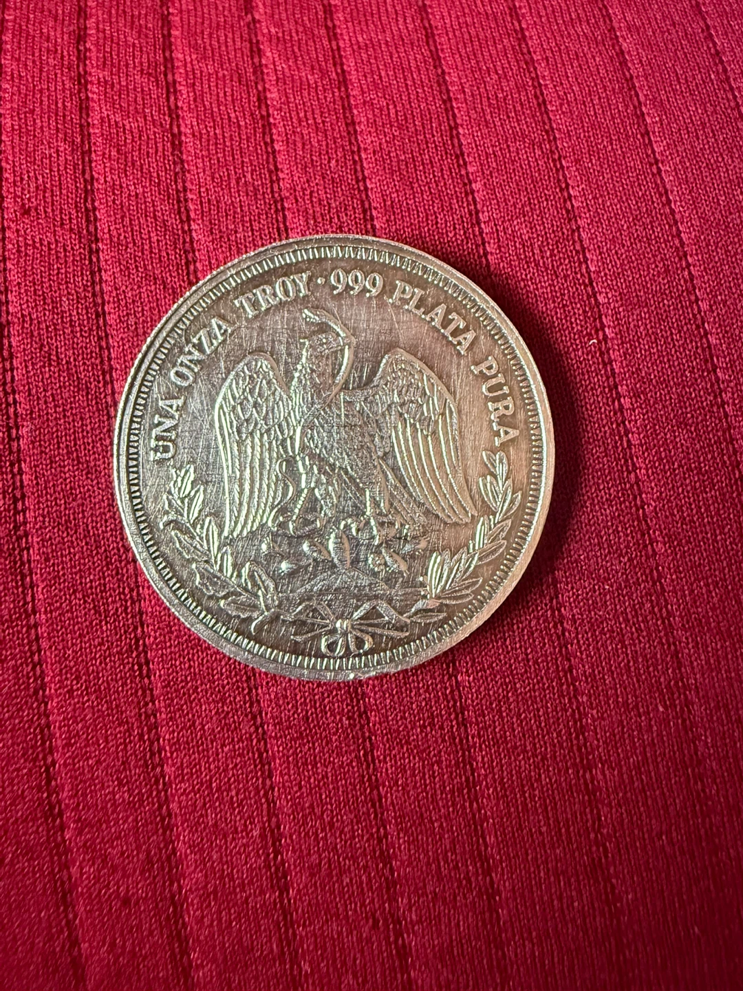 Mexican Silver Coin - 1 Troy Ounce 999 Pure Plata - photo 2