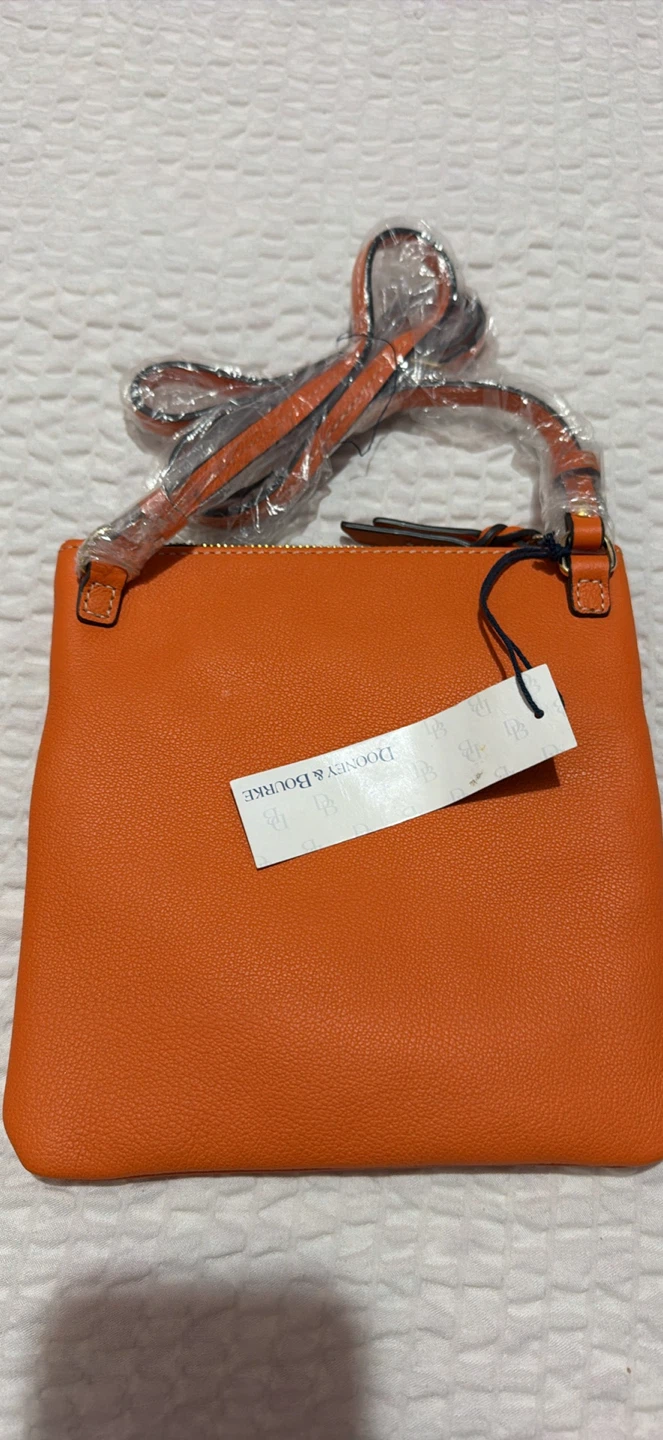 Dooney & Bourke Orange Leather Crossbody Bag - photo 2