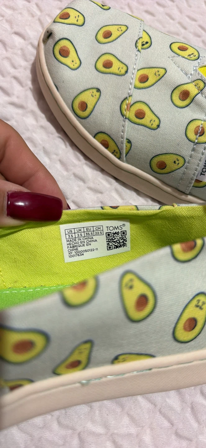 TOMS x Paper Source Avocado Shoes Youth 3.5 - photo 4