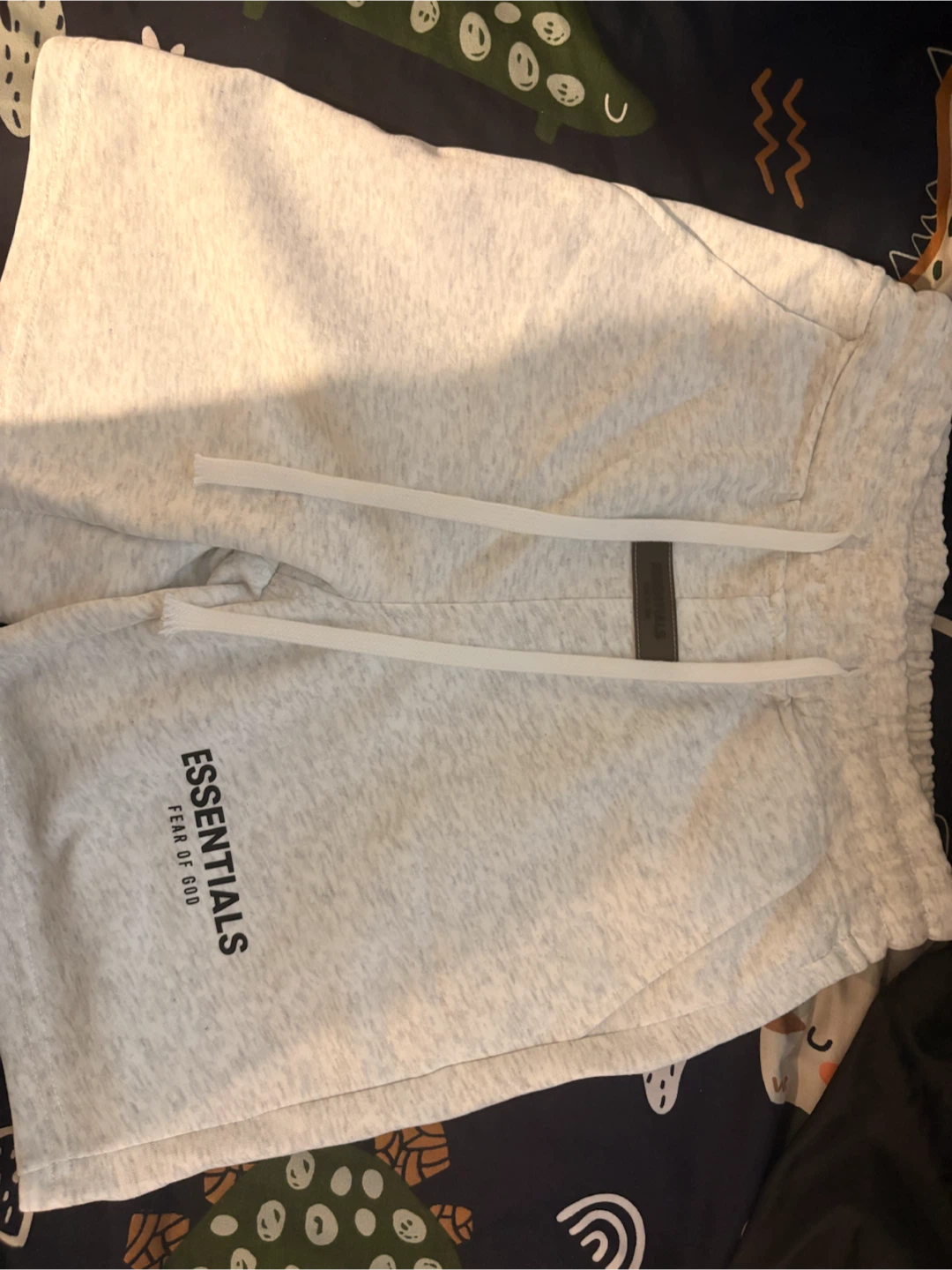 Fear of God Essentials Grey T-Shirt and Shorts Set Size S