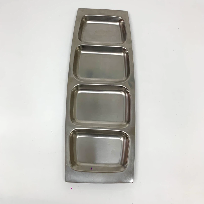 Stainless Steel 4-Compartment Serving Tray - photo 3