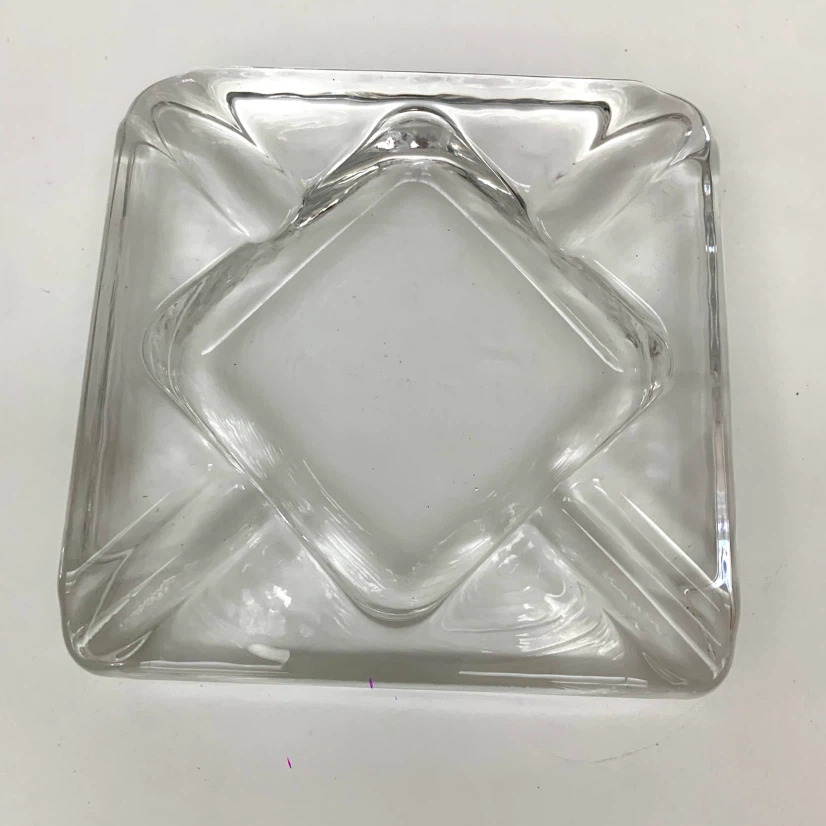 Clear Glass Ashtray - photo 2