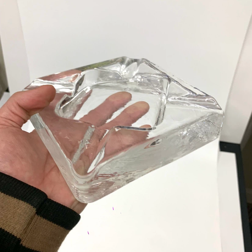 Clear Glass Ashtray - photo 3