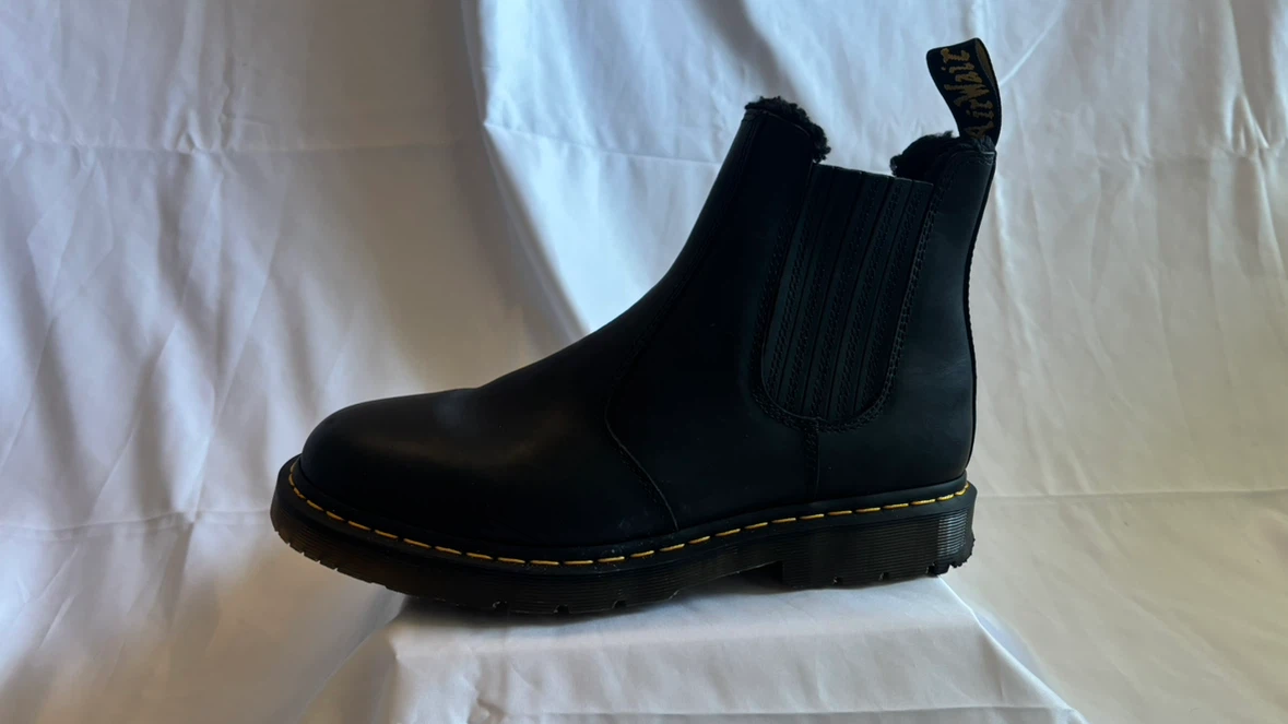 Dr. Martens AirWair Black Leather Fur Lined Chelsea Boots - photo 3