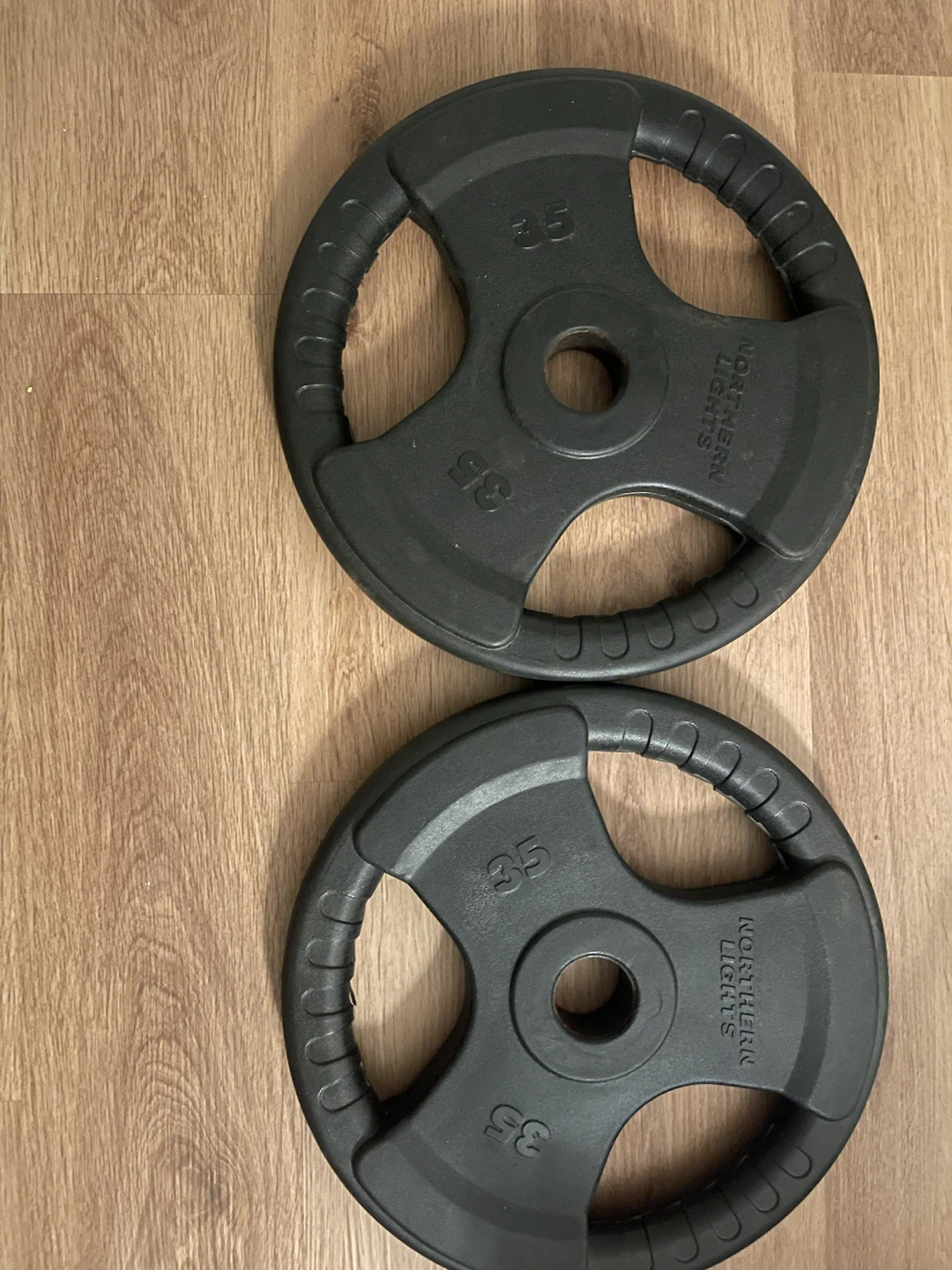 Northern Lights 35lb Weight Plates (2) - Good Condition - photo 2