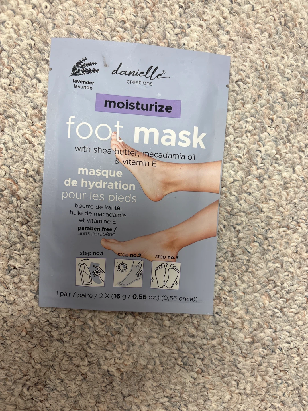 Danielle Creations Lavender Moisturize Foot Mask (1 Pair)