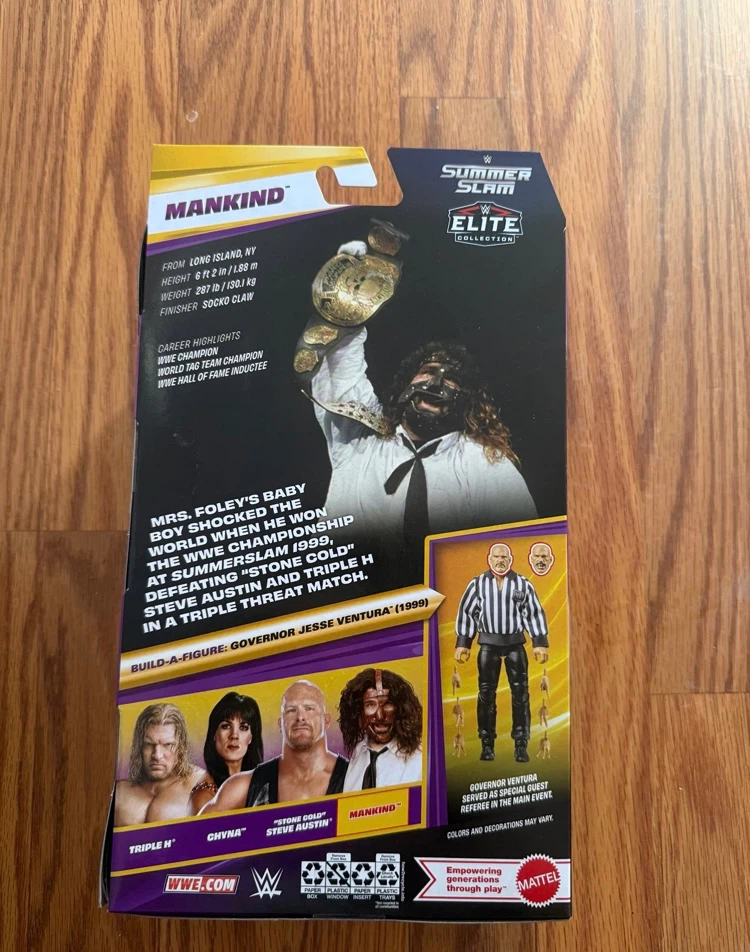 WWE Mankind Elite Collection SummerSlam Action Figure - photo 3